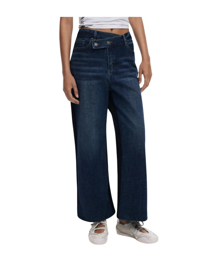 

Синие женские джинсы на молнии и пуговице Desigual, синий