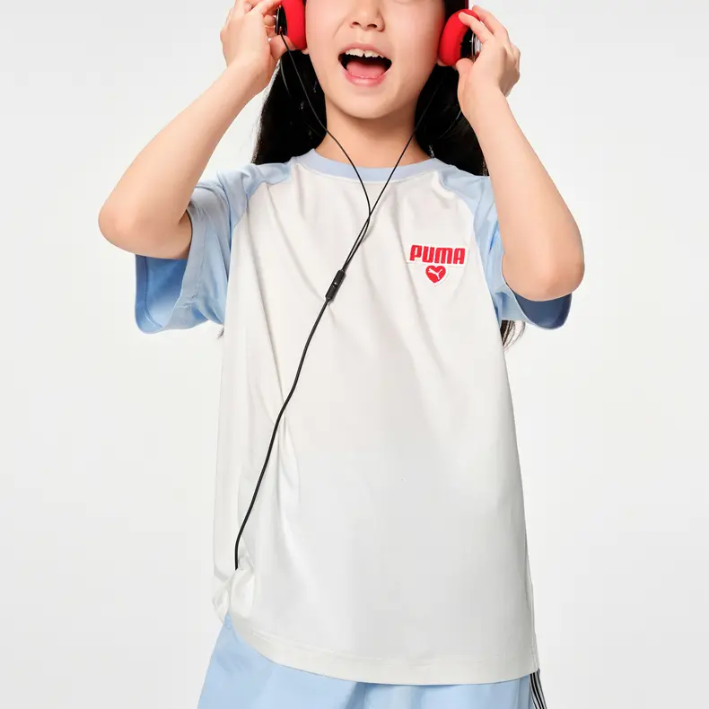 PUMA Футболка Sportstyle Series Denim Light Blue Kids' — фото 4