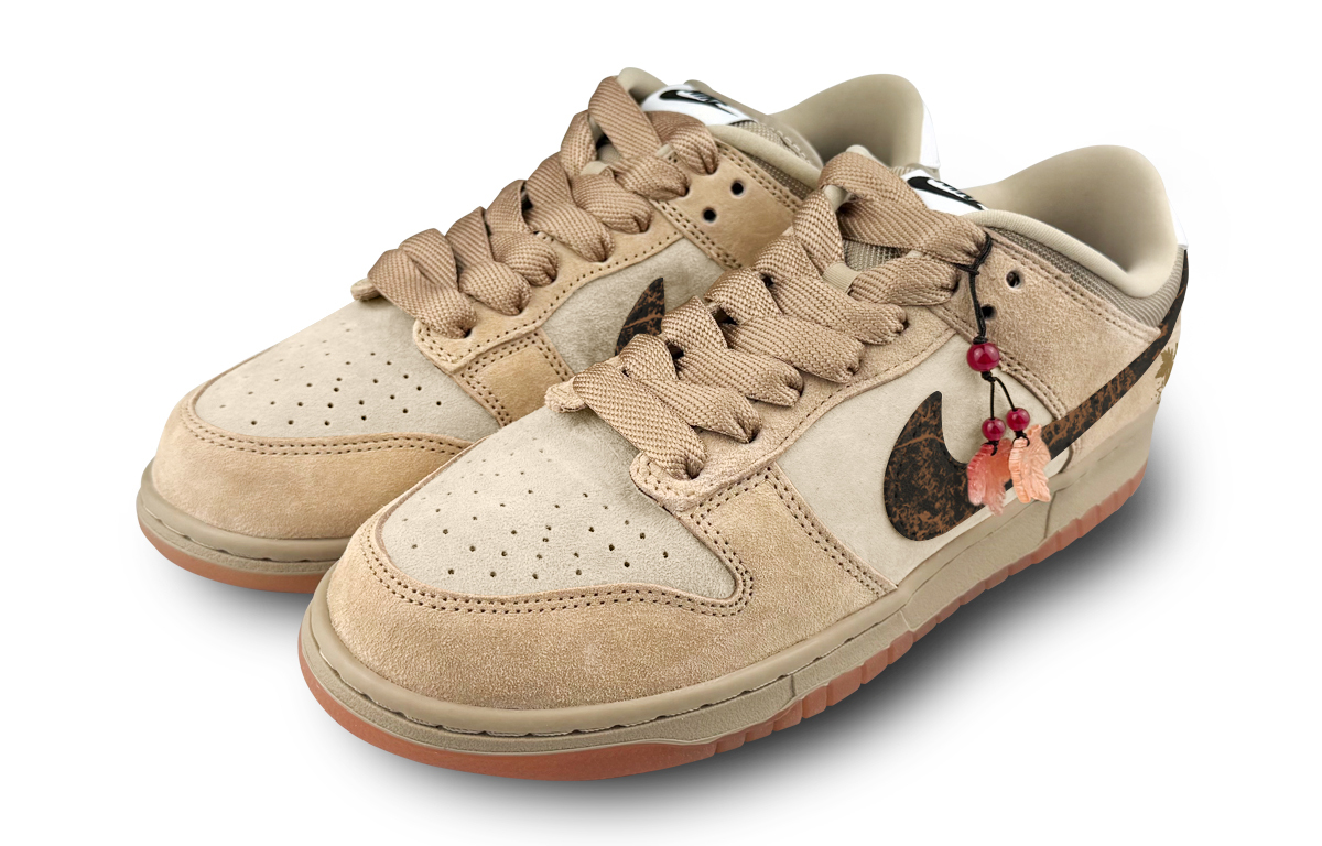 Nike Кроссовки для скейтбординга Dunk SB Abrasion Resistant Low top Unisex Brown — фото 4