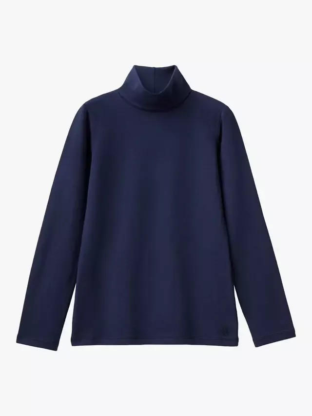 Детская футболка с длинными рукавами, темно-синяя Benetton