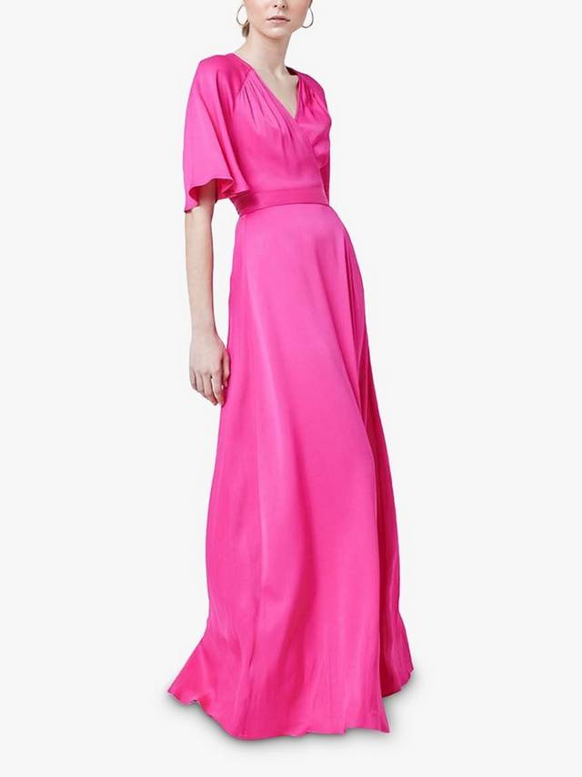 

Макси-платье margot с поясом Maids to Measure, цвет Hot Pink