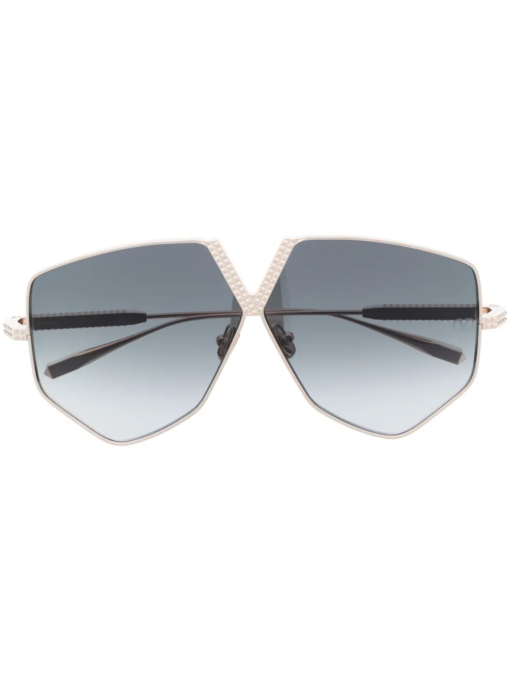 

Солнцезащитные очки в геометричной оправе VALENTINO GARAVANI EYEWEAR, золотой