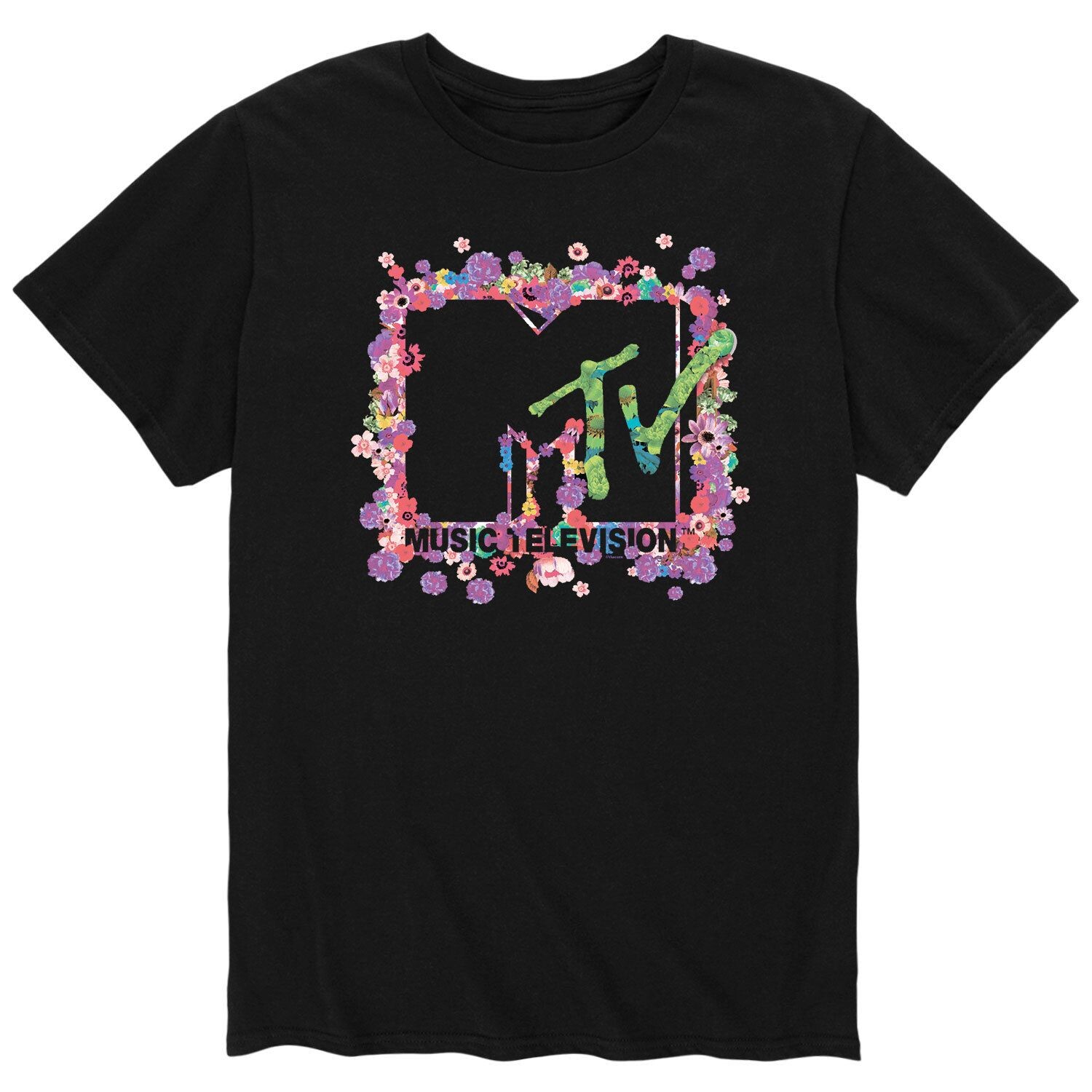 

Мужская футболка с цветочным логотипом MTV Licensed Character