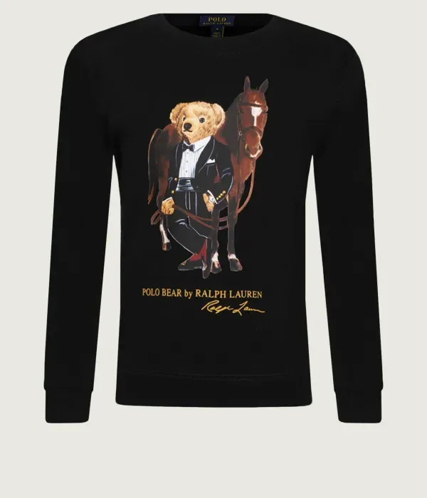 Толстовка TERRY regular fit Polo Ralph Lauren, черный