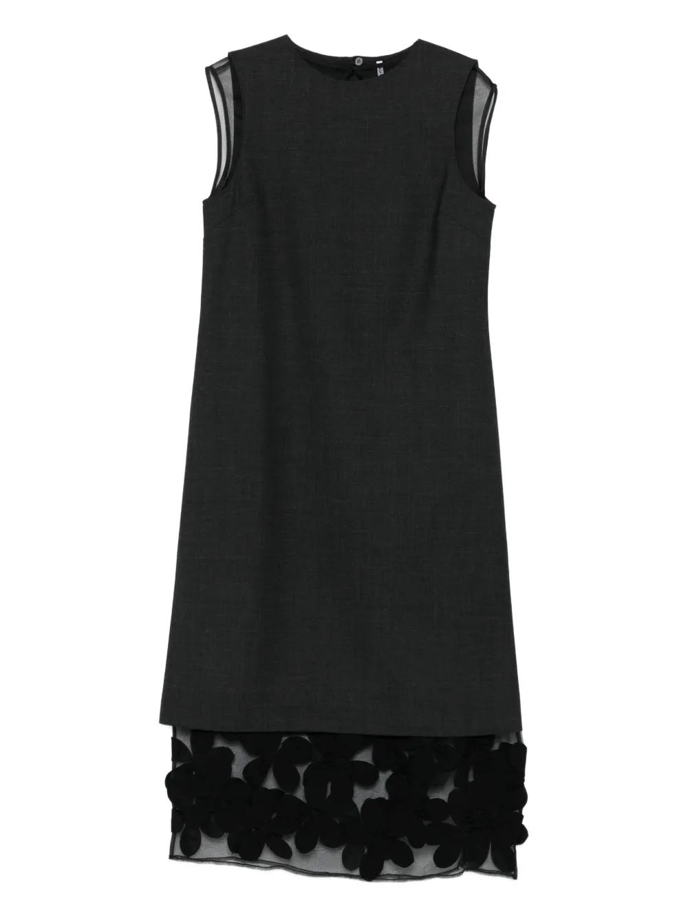 

Платье без рукавов с цветочным принтом Liviana Conti, серый