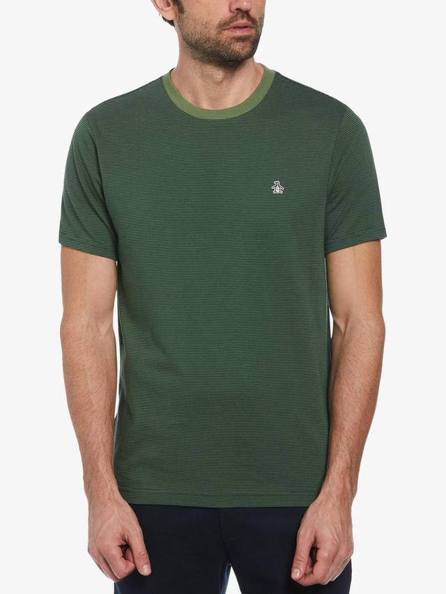 

Жаккардовая футболка в полоску Original Penguin, цвет Elm Green