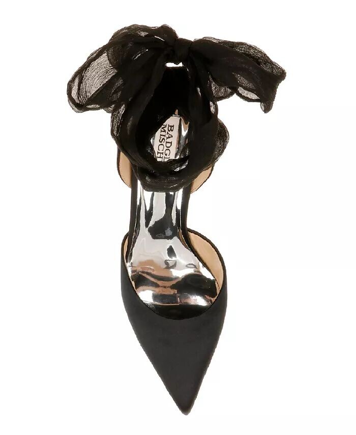 Женские вечерние туфли Blaze с запахом на щиколотке Badgley Mischka, черный — фото 3