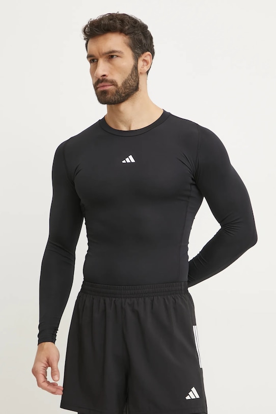 

Лонгслив Techfit для тренировок Adidas Performance, черный