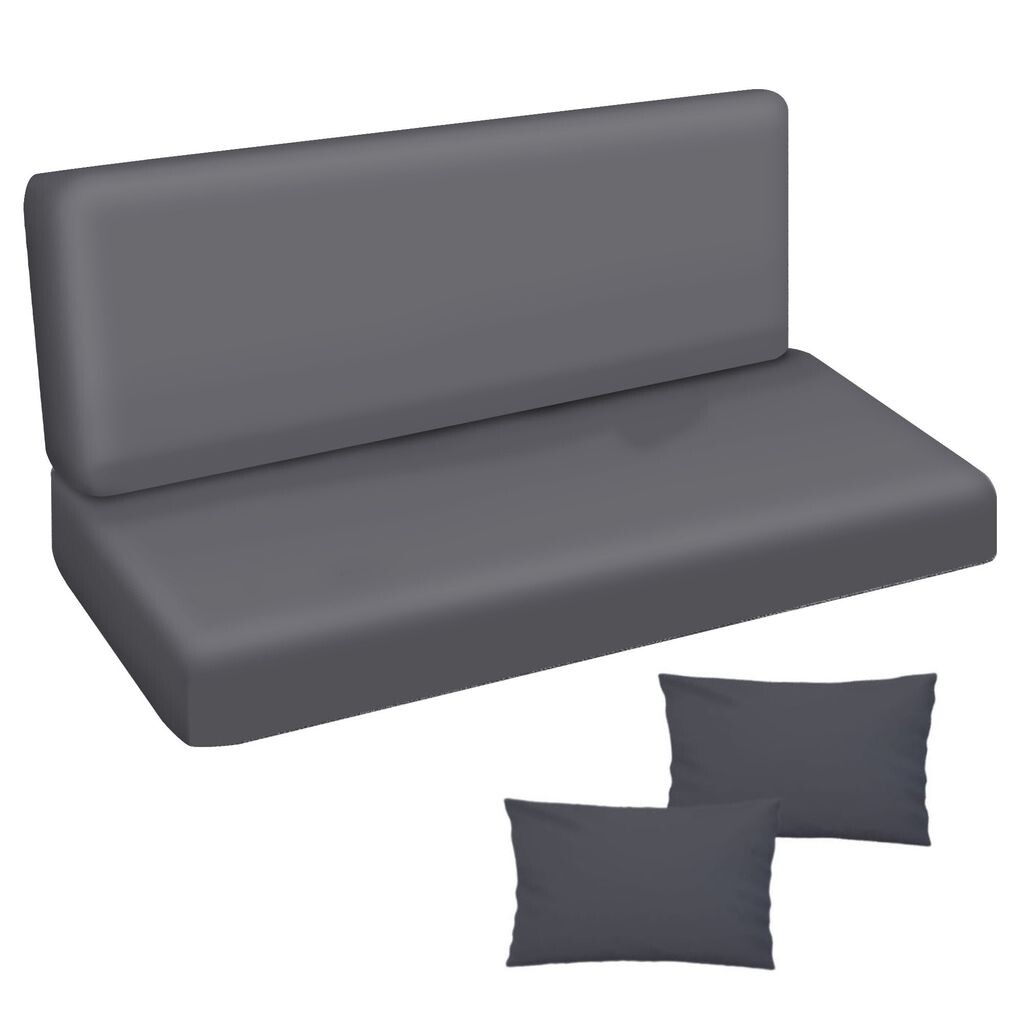 

Подушка для голливудских качелей 185x50x50 Подушка для садовой скамейки и 2 подушки Подушка для поддона Подушка для скамейки Подушка для сиденья и подушка для спины Мягкая подушка для матраса Садовая подушка Гладкий зеленый [133] Ferocity, серый