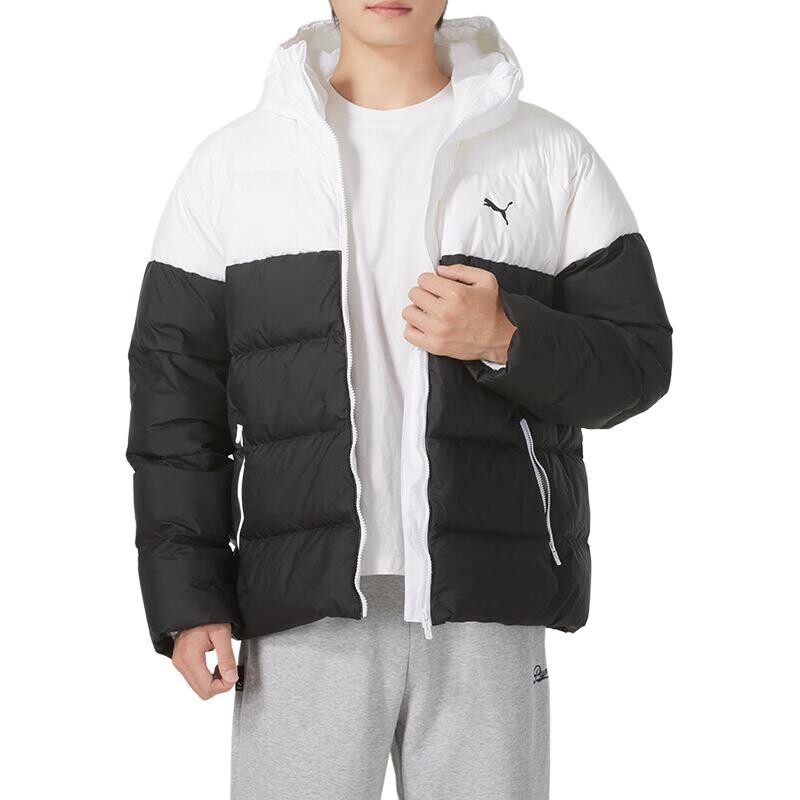 

Пуховик мужской черный/белый Puma