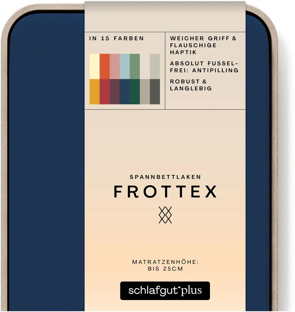 

Простыня Schlafgut "Frottex", 100% махровая ткань 140-160х200 см, 1 шт., синий