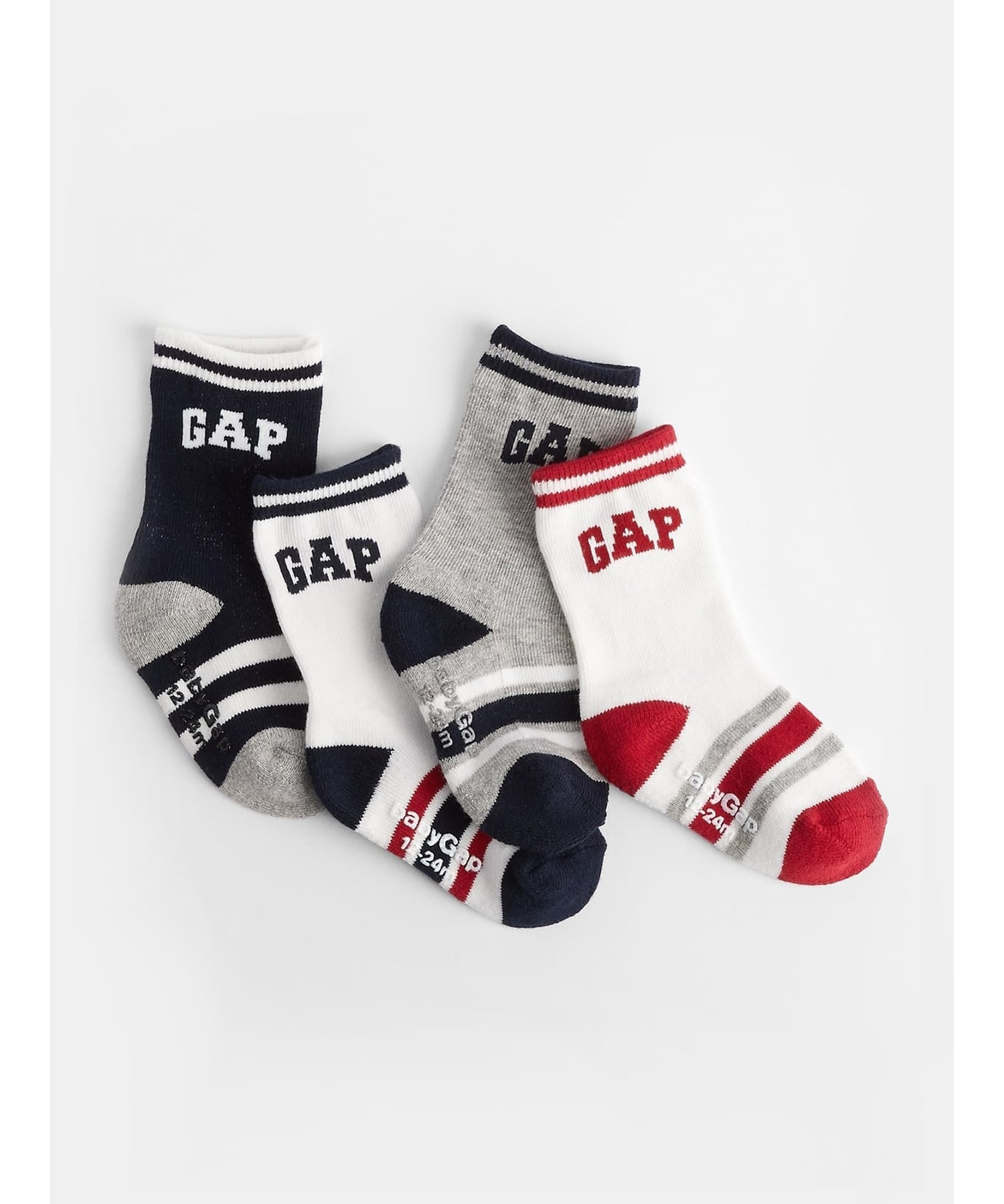 (K)babyGap 4 пары носков с логотипом GAP, GAP LOGO