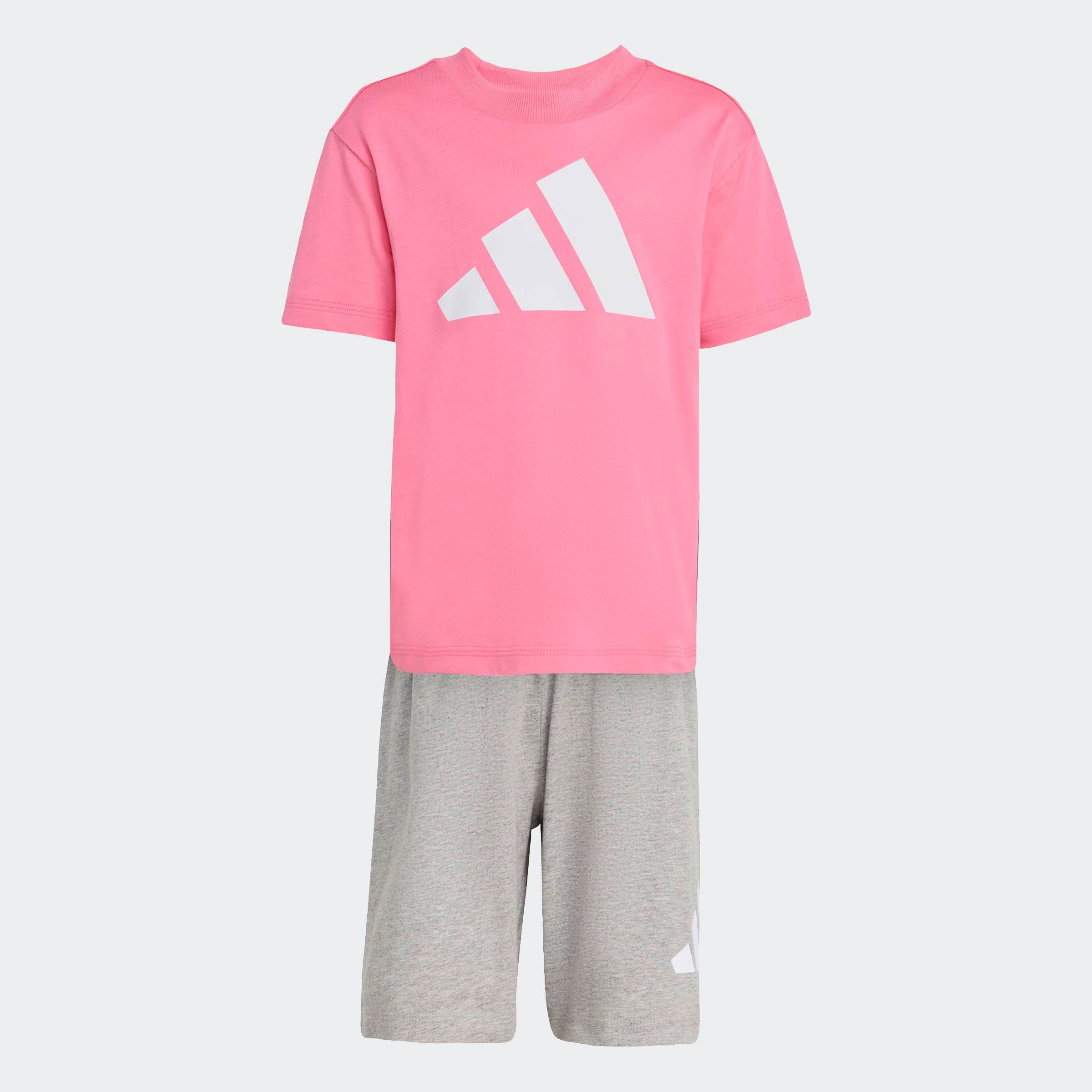 Adidas Sportswear Спортивный костюм в сером и светло-розовом цвете — фото 4
