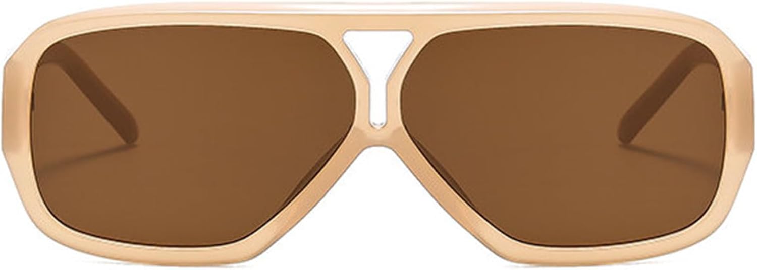 

Солнцезащитные очки Willochra Retro с двойной перемычкой, квадратной формы, для женщин, премиум-класса, прямоугольной формы, для мужчин, градиентные, с защитой от УФ-излучения UV400, C6