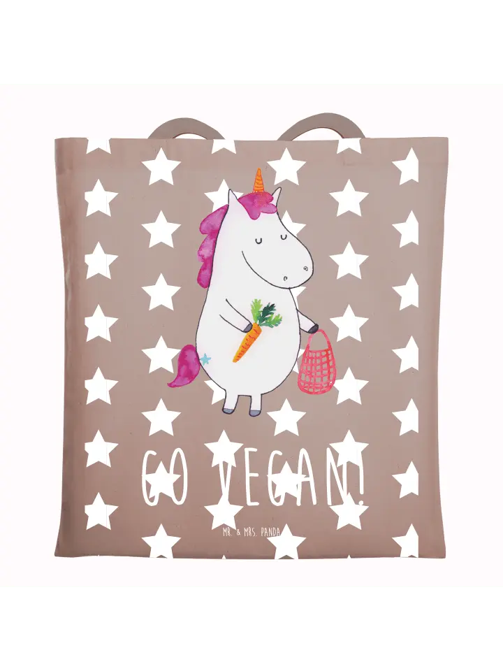 

Сумка для переноски Mr & Mrs Panda Einhorn Vegan, пастельно-коричневый