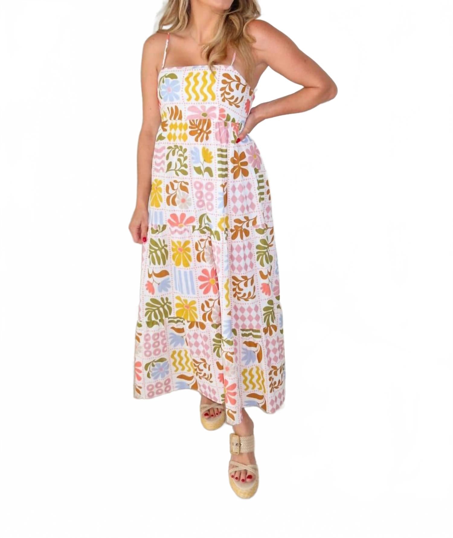 

Wildflower Hour Square Neck Maxi Dress In Multi KEEPSAKE
