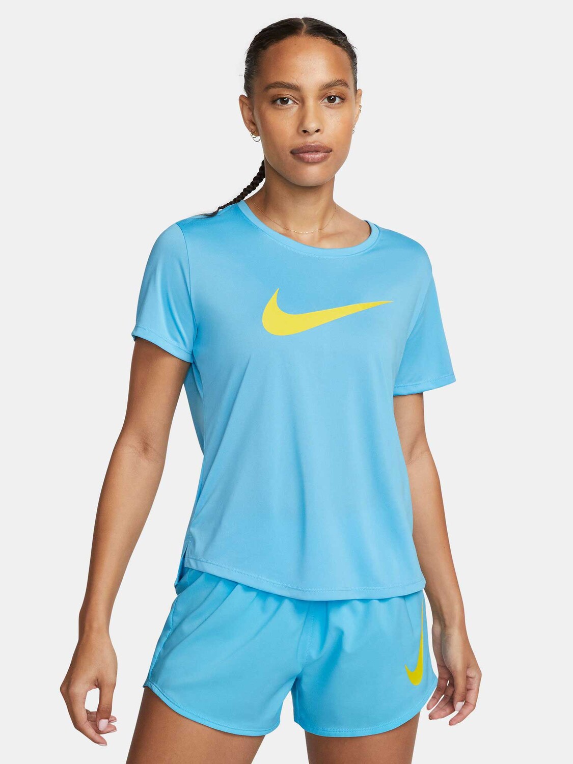 

Футболка Nike W NK ONE DF SWSH HBR SS, синий