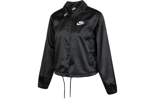 Куртка как w спортивная куртка jkt атласная женская Nike, черный — фото 2