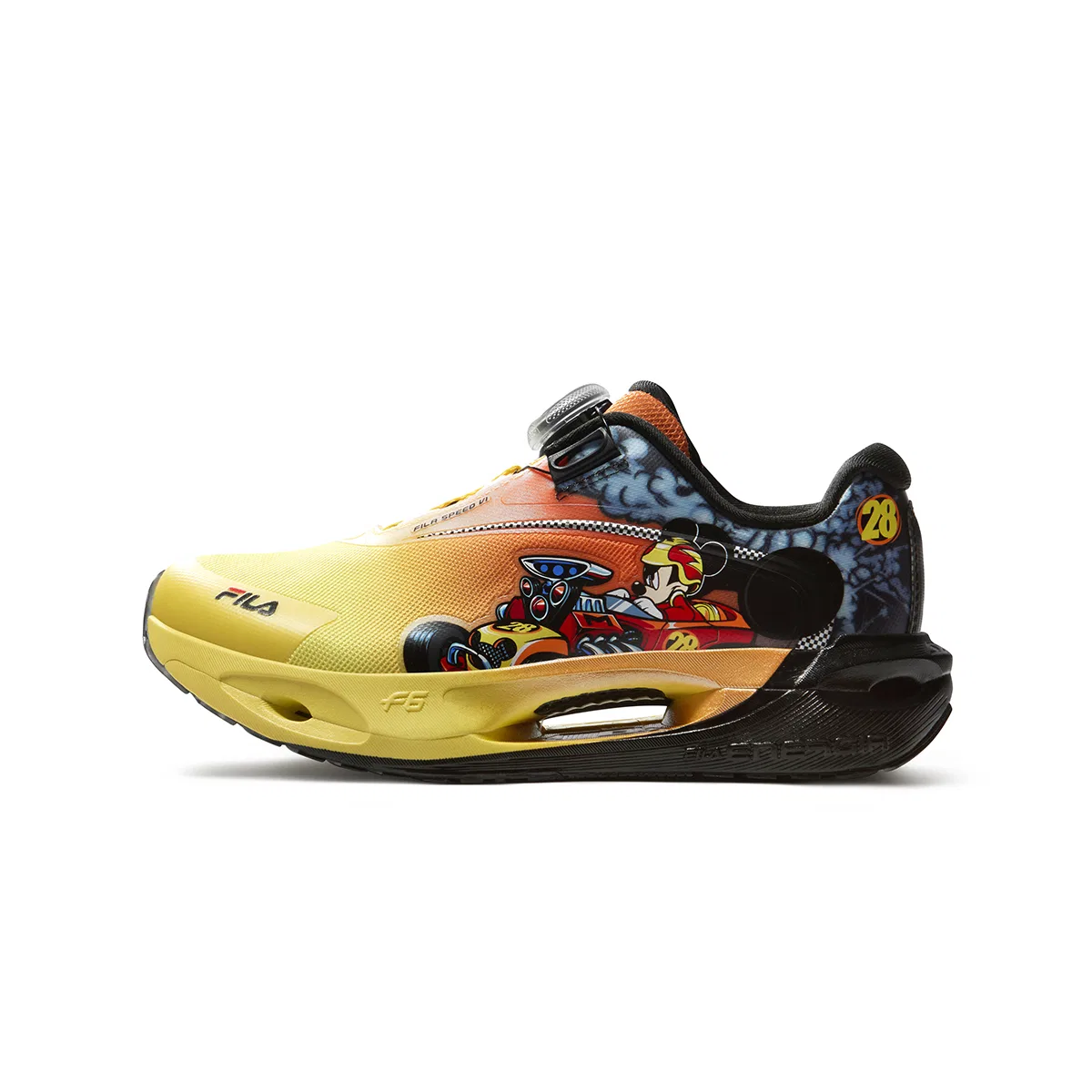 Кроссовки беговые Performance FPF FILA KIDS желто-черные