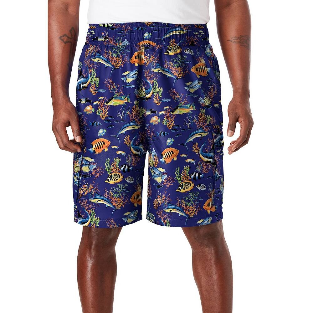 

Мужские плавки-карго Kingsize Big & Tall 8 Flex KingSize, цвет Tropical Fish