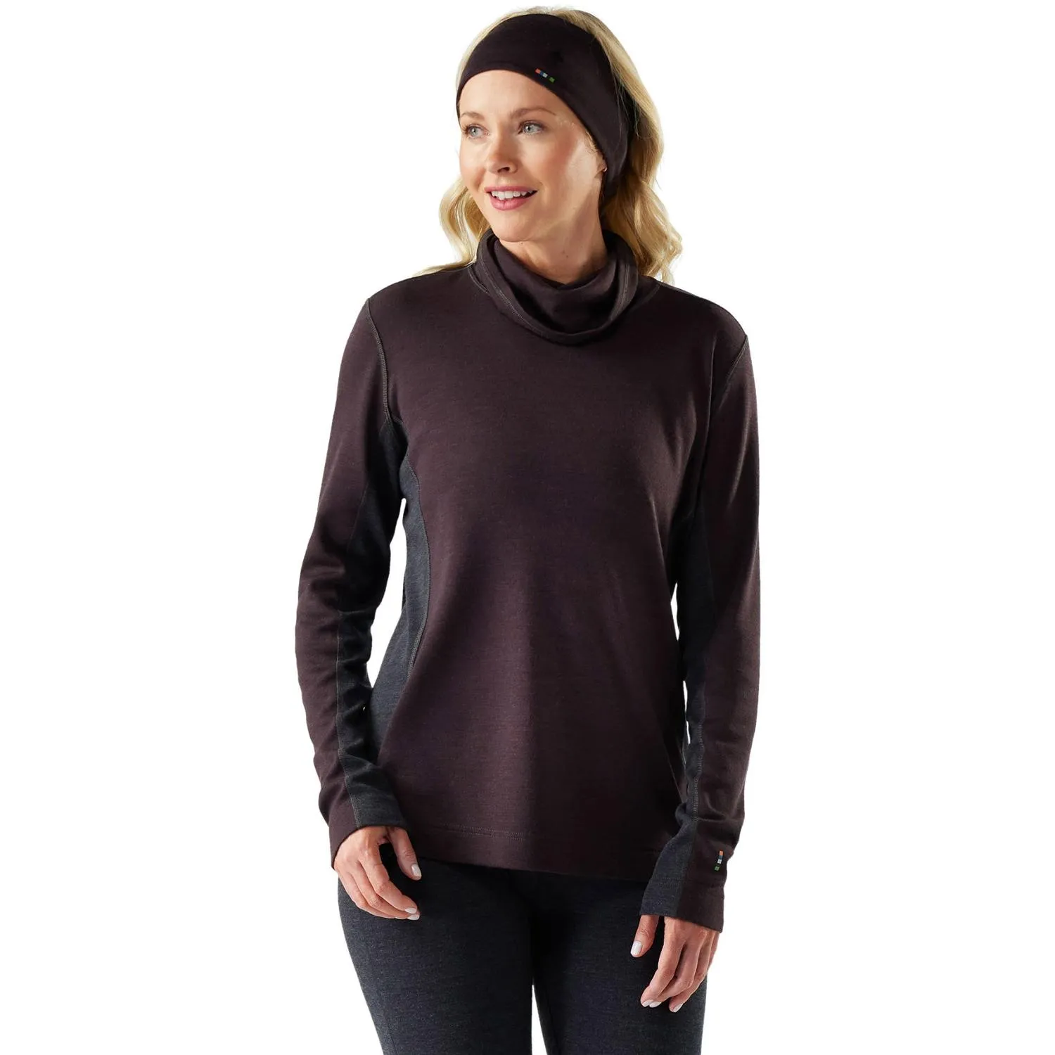 

Классический термобелье из мериносовой шерсти с воротником-стойкой Smartwool, Mink Heather