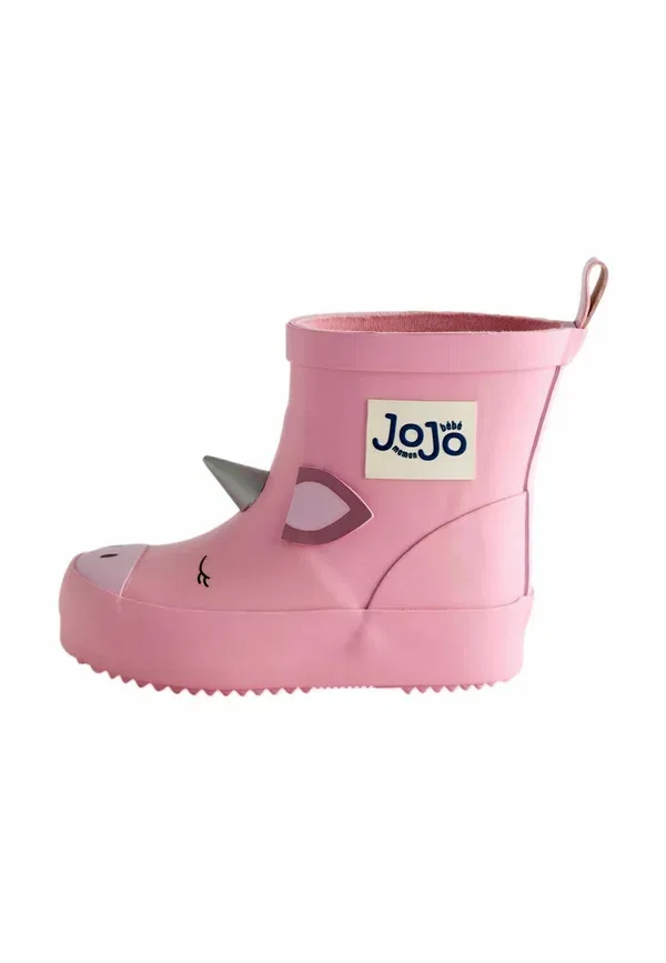 Сапоги резиновые Jojo Maman Bébé Regular fit rust cosy lined ankle wellies, розовый