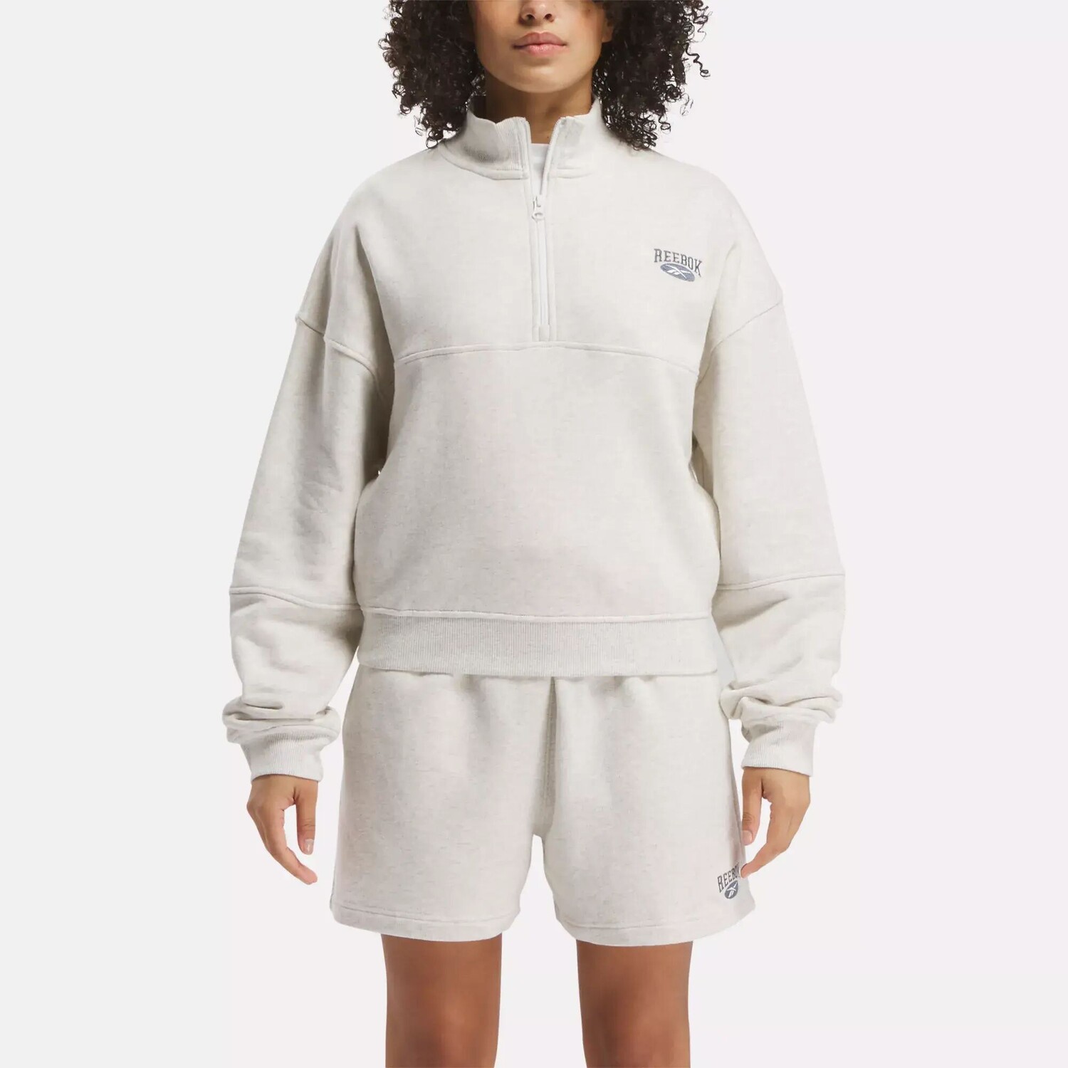

Толстовка Classics Archive Essentials Cover-Up Reebok, белый/синий