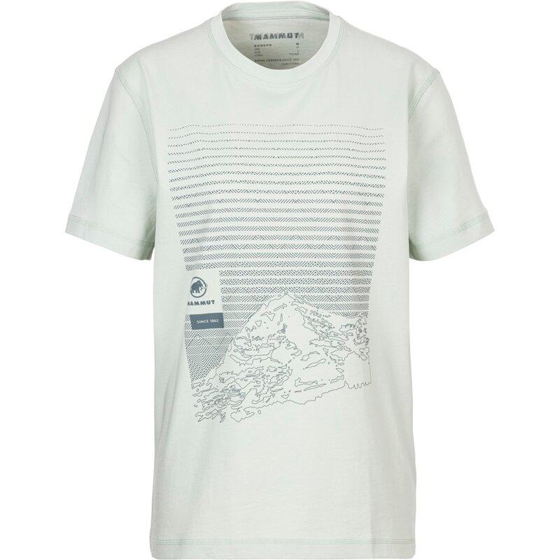 

Футболка с рисунком lucendro core t-shirt men Mammut, зеленый