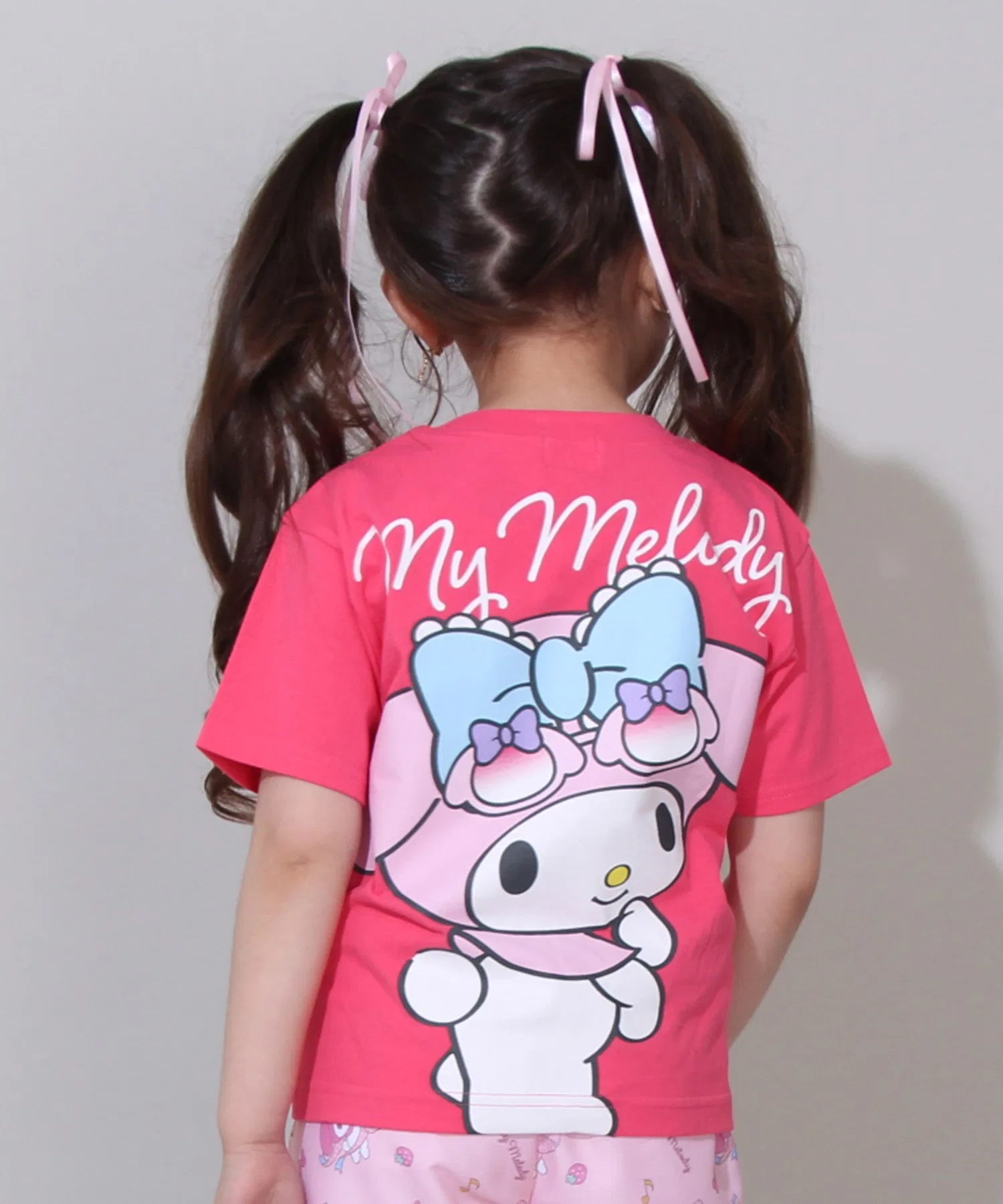 Детская футболка Sanrio с принтом очками, хлопковая, с круглым вырезом, цветная