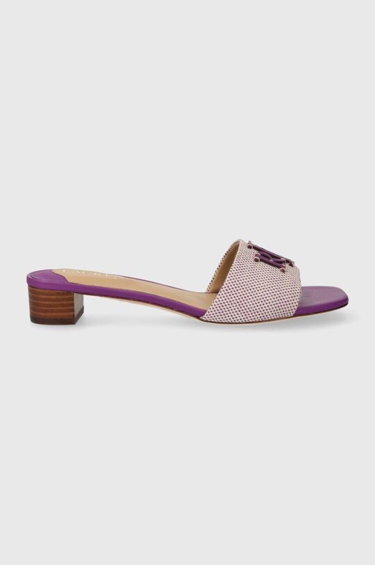

Лорен Фей шлепанцы с логотипом Lauren Ralph Lauren Ralph Lauren, фиолетовый