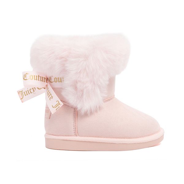 Детские зимние сапоги King Todd с искусственным мехом Juicy Couture Kids, Blush — фото 2