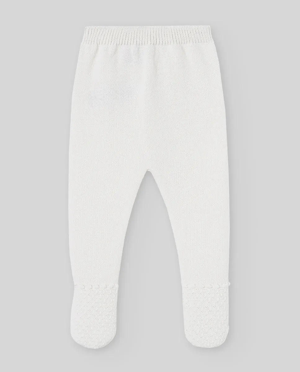 

Детские вязаные леггинсы коллекция Paz Paz Rodríguez, белый