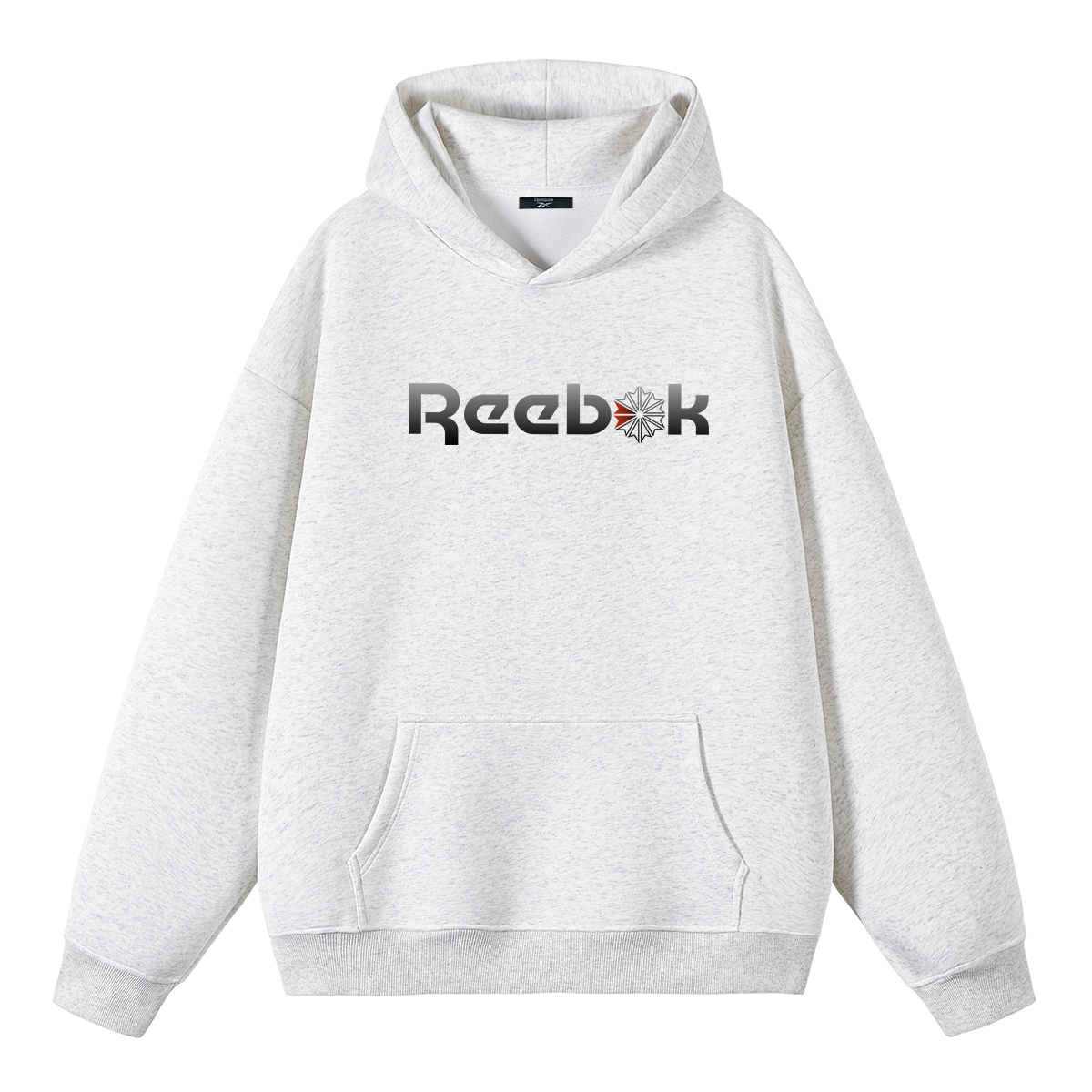 

Толстовки Unisex с капюшоном, средней плотности Reebok, белый heather серый[heavyweight thickened and fleece-lined]