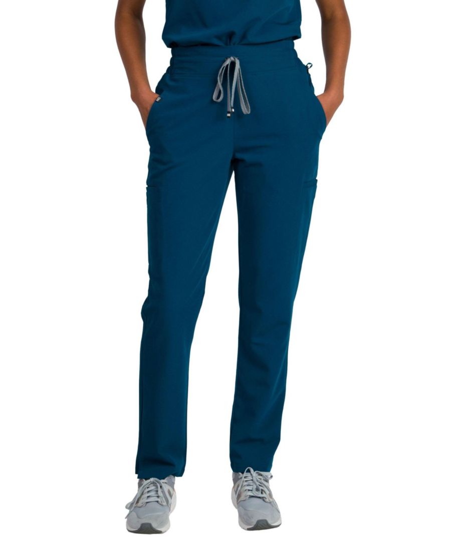 

Женские медицинские брюки Ariana средней посадки, зауженного кроя, прямого кроя Medgear, Caribbean