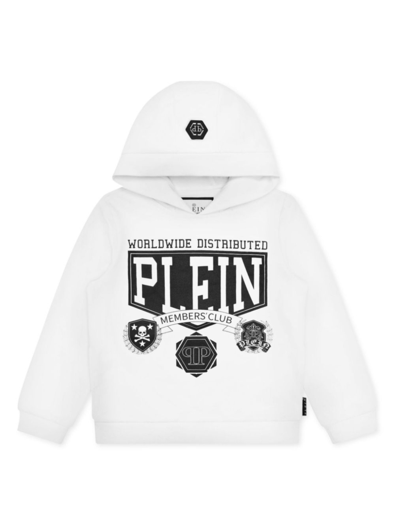 

Philipp Plein Junior худи с логотипом, белый