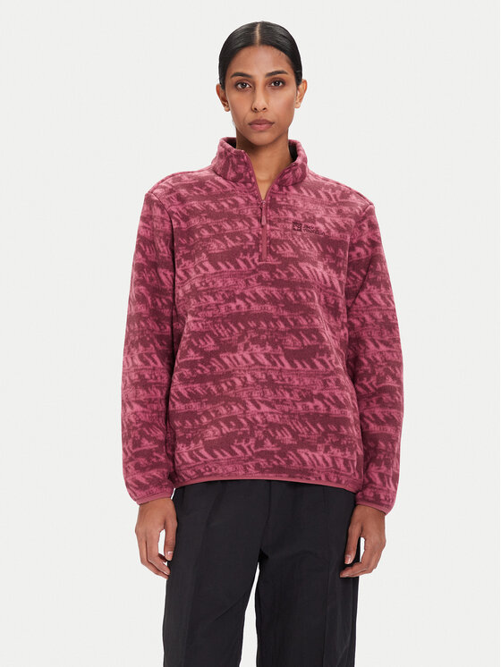 

Флисовая куртка relaxed fit Big Sky A65449 Jack Wolfskin, красный
