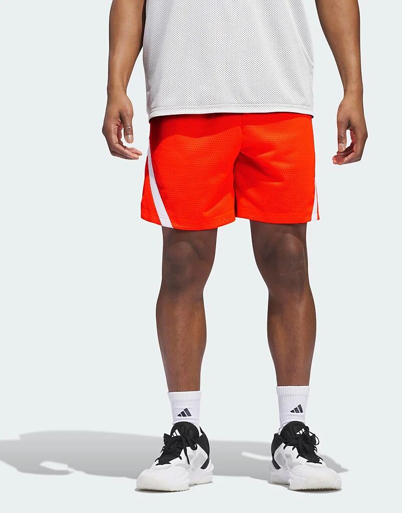 

Шорты из сетки Adidas select в солнечно-красном/облачно-белом цвете adidas performance