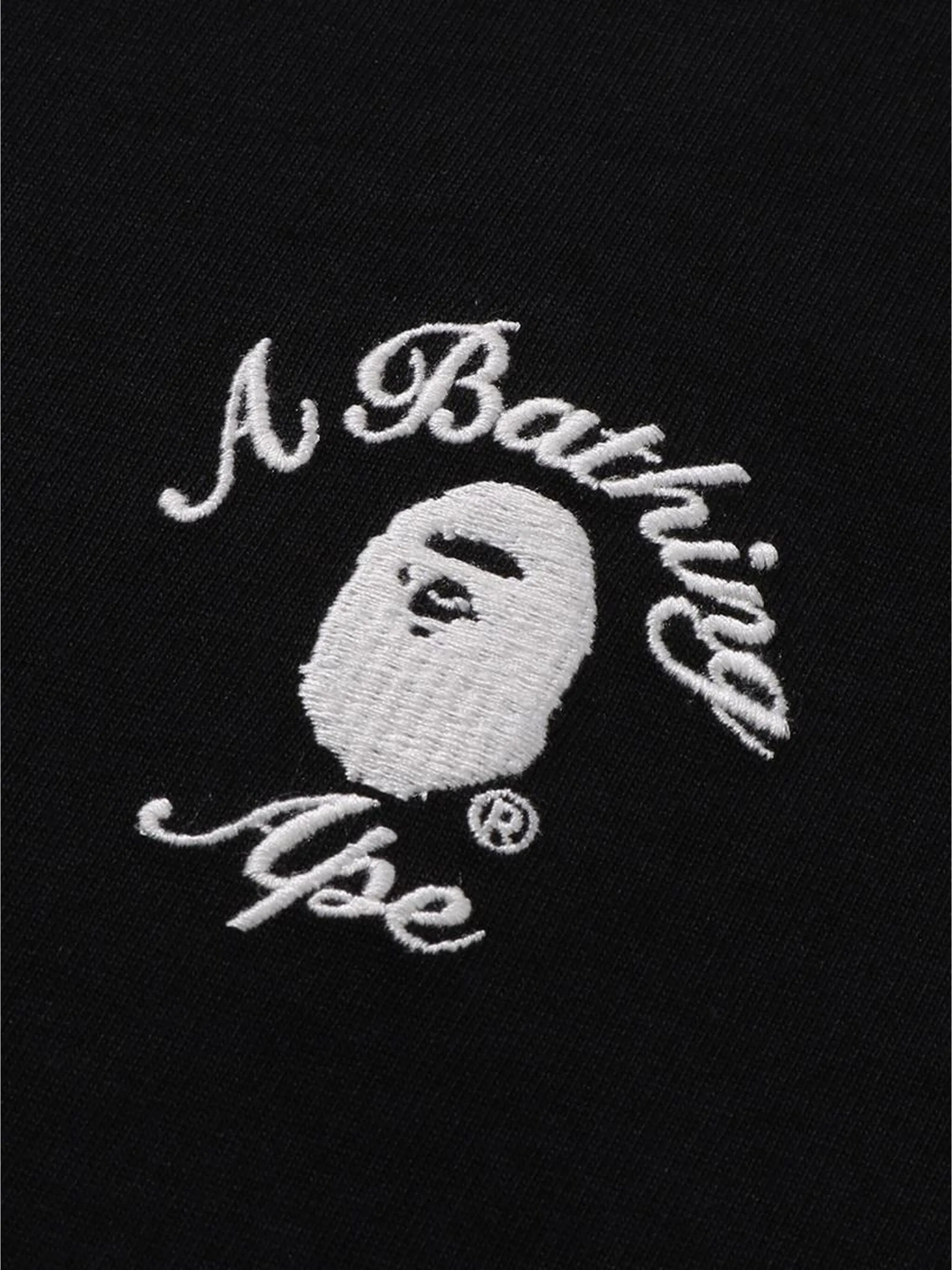 Футболка с вышитым логотипом A Bathing Ape, черный — фото 2