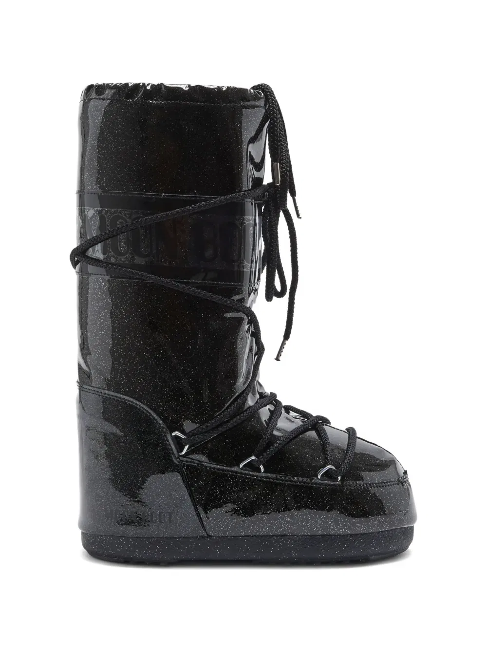 Снежные сапоги Icon с блестками Moon Boot Kids, черный