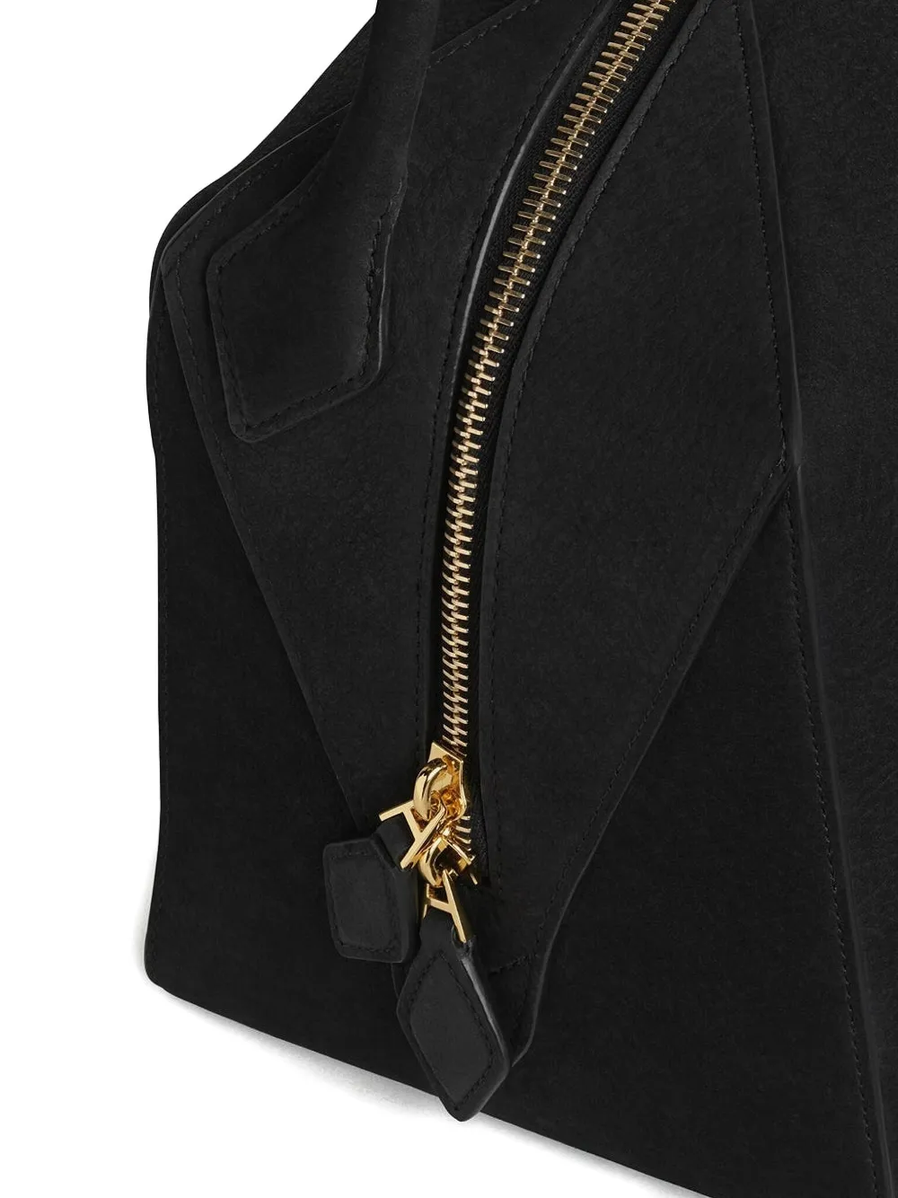 Сумка из кожи с трубчатыми ручками Le Bouledogue Alaïa, черный — фото 3