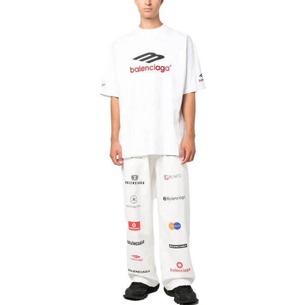 Футболка 3b sports icon t-shirt 'white black red' Balenciaga, белый — фото 4