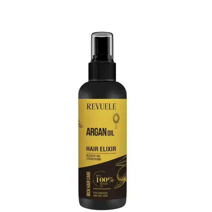 

Масло для волос argan oil hair elixir protección cabello dañado Revuele, объем 120 мл