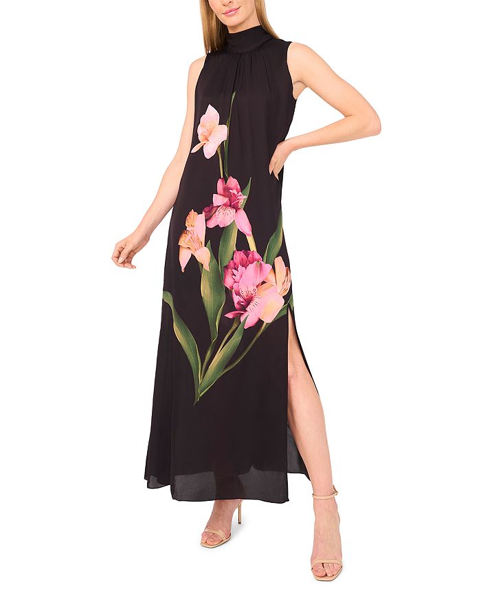 

Бесплатное платье макси с разрезом и бантом Ted Baker, черный