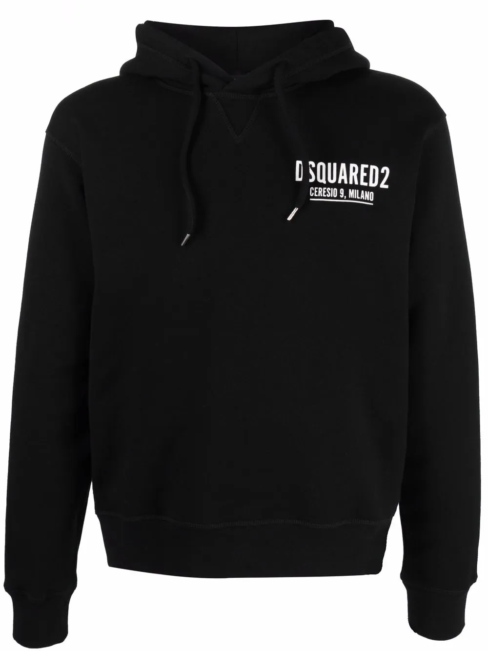 

Худи с логотипом DSQUARED2, черный