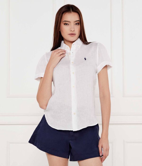 

Льняная рубашка Regular fit Polo Ralph Lauren, белый