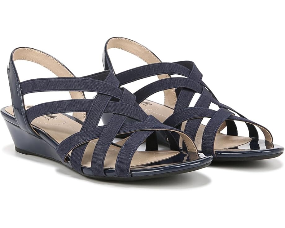 

Туфли LifeStride Yung Strappy Wedge Sandals, цвет Lux Navy
