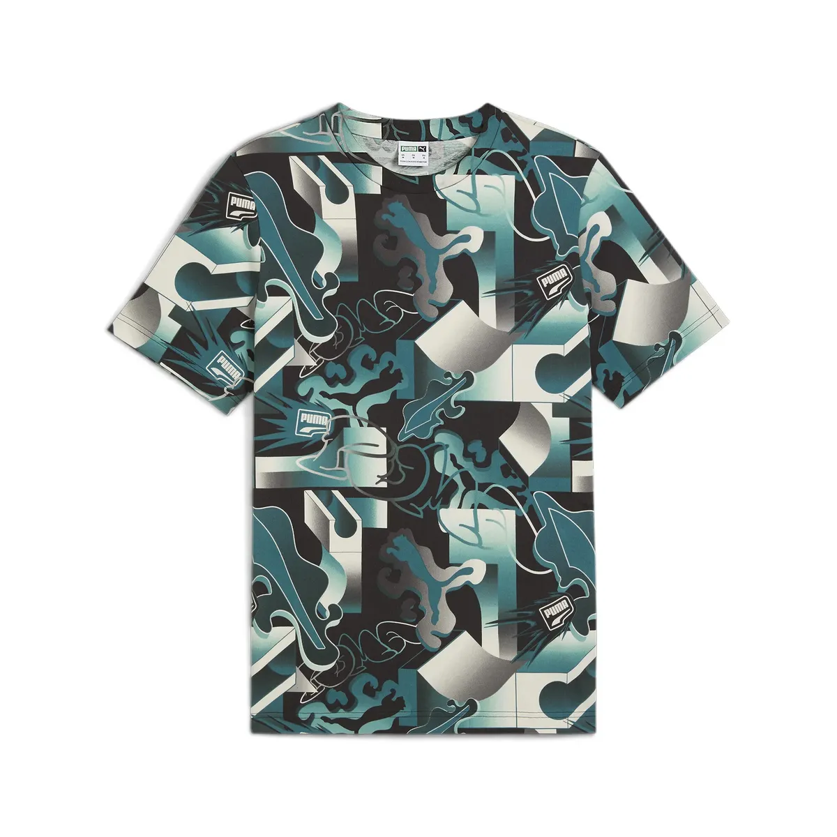 

Футболка PUMA "ФУТБОЛКА CLASSICS BRAND LOVE с принтом по всей поверхности для мужчин", черный