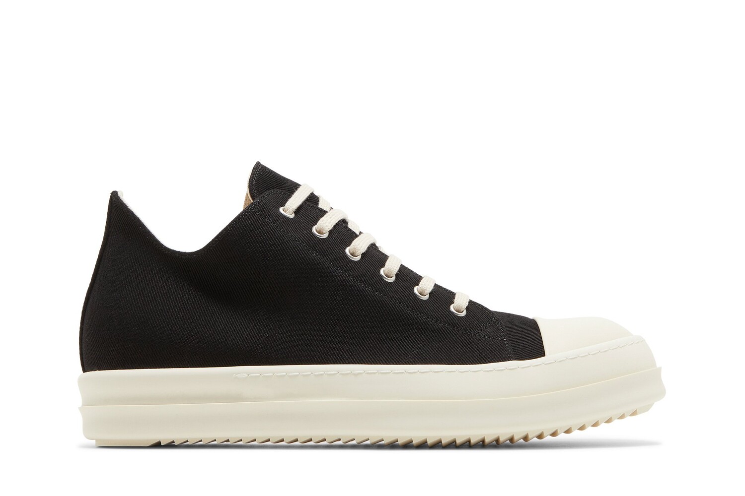 Низкие кроссовки Rick Owens DRKSHDW Strobe Cotton Denim Low, черный