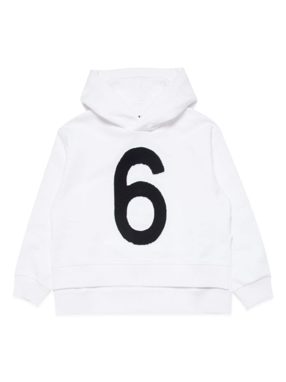 

MM6 Maison Margiela Kids худи с аппликацией, белый