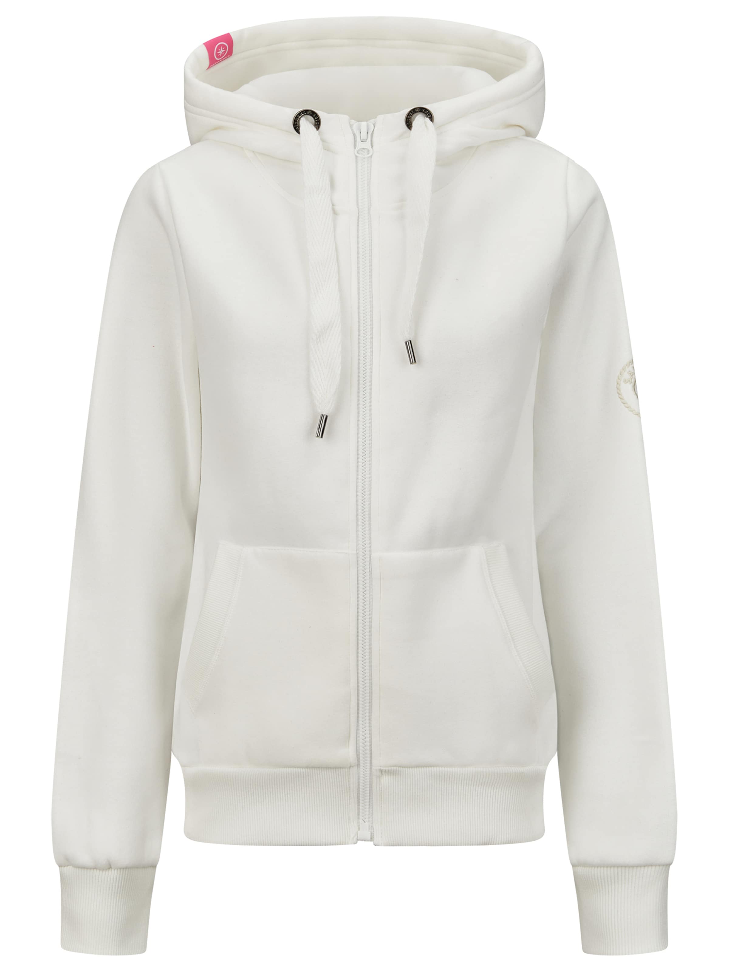 

Salzhaut Толстовка с капюшоном на молнии 'Sööte' в цвете Off White, Белый, Salzhaut Толстовка с капюшоном на молнии 'Sööte' в цвете Off White